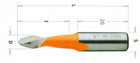 LT-C - PUNTE FORATRICE HM FORI PASSANTI PER LAMINATI