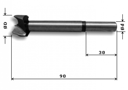 PC-F - PUNTE PER CERNIERE HSS ATTACCO 10x30