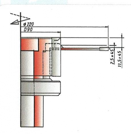 MEC2-L3 - GRUPPO SPINE PER STONDANTE SINGOLA CON LAMA 220