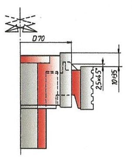 MEC2-L8 - GRUPPO SPINE PER STONDANTE DOPPIA