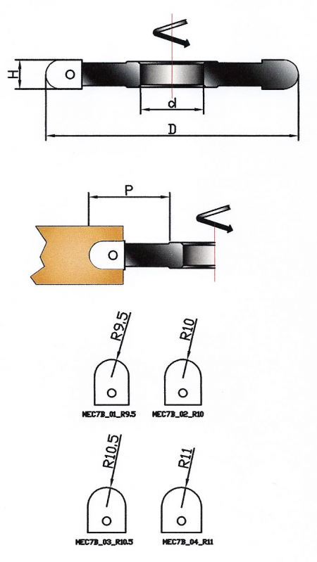 MEC7-B - FRESAPER 1/2 TONDO CONVESSO